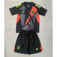 Deutschland Torwart Fußballbekleidung Heimtrikot Kinder EM 2024 Kurzarm (+ kurze hosen)